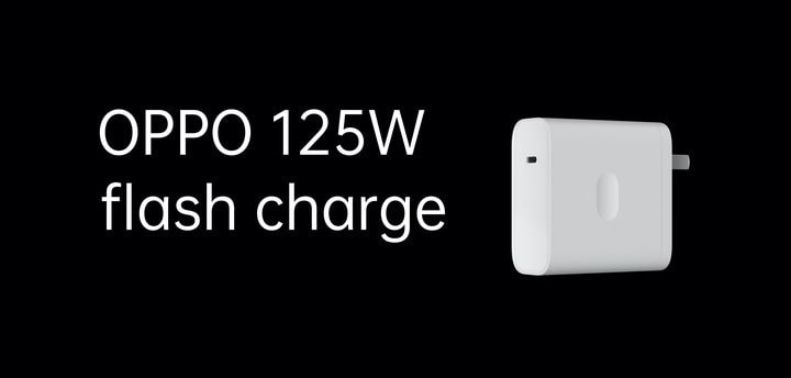 OPPO showed an ultra-fast 125-watt charger