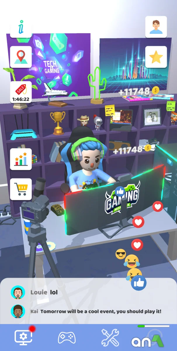 Streamer Simulator MOD APK v0.5 (Mod APK Unlimited money) - Jojoy