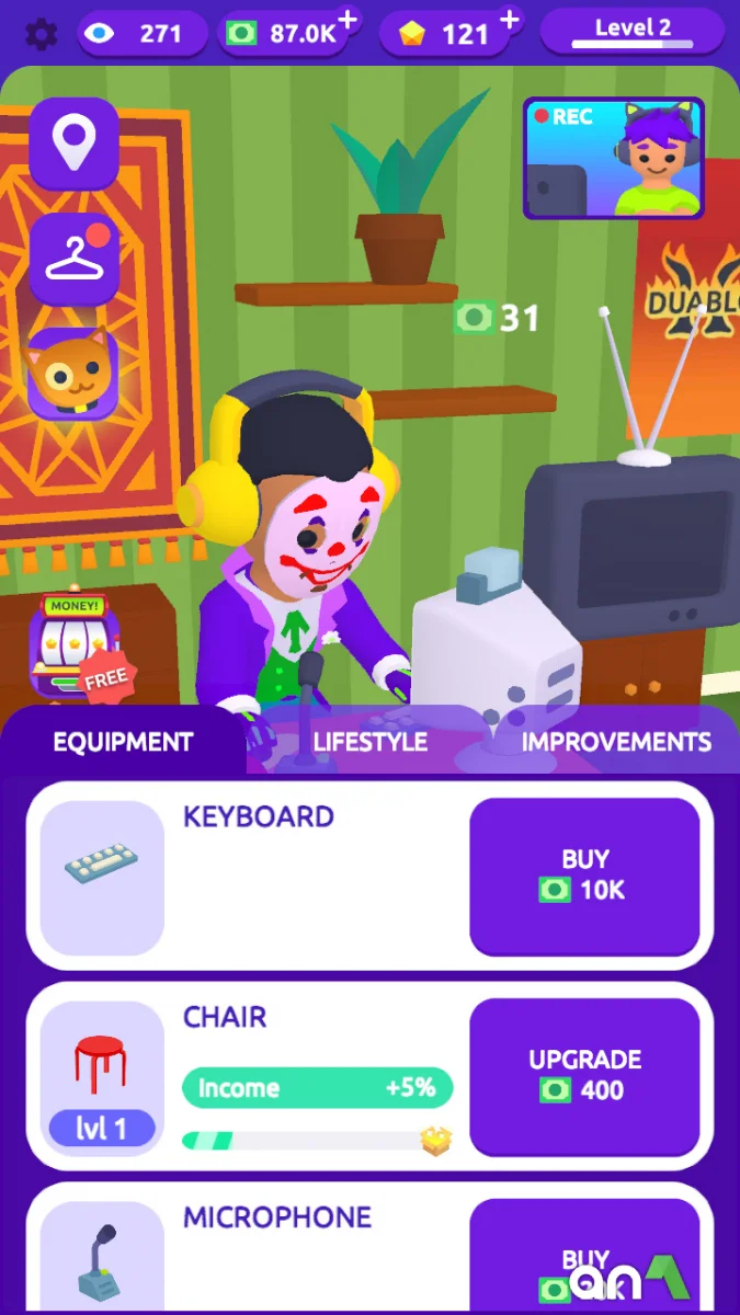 Idle Streamer! Unlimited Money MOD APK Free Download