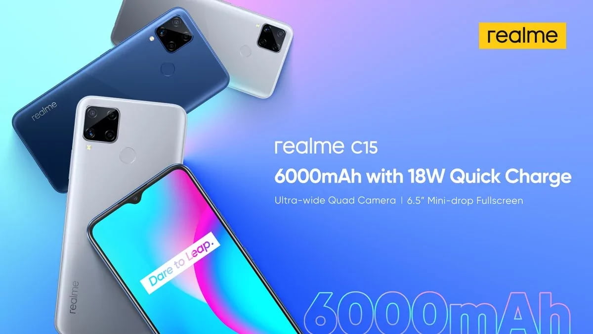 Realme introduced a smartphone with 6000 mAh battery